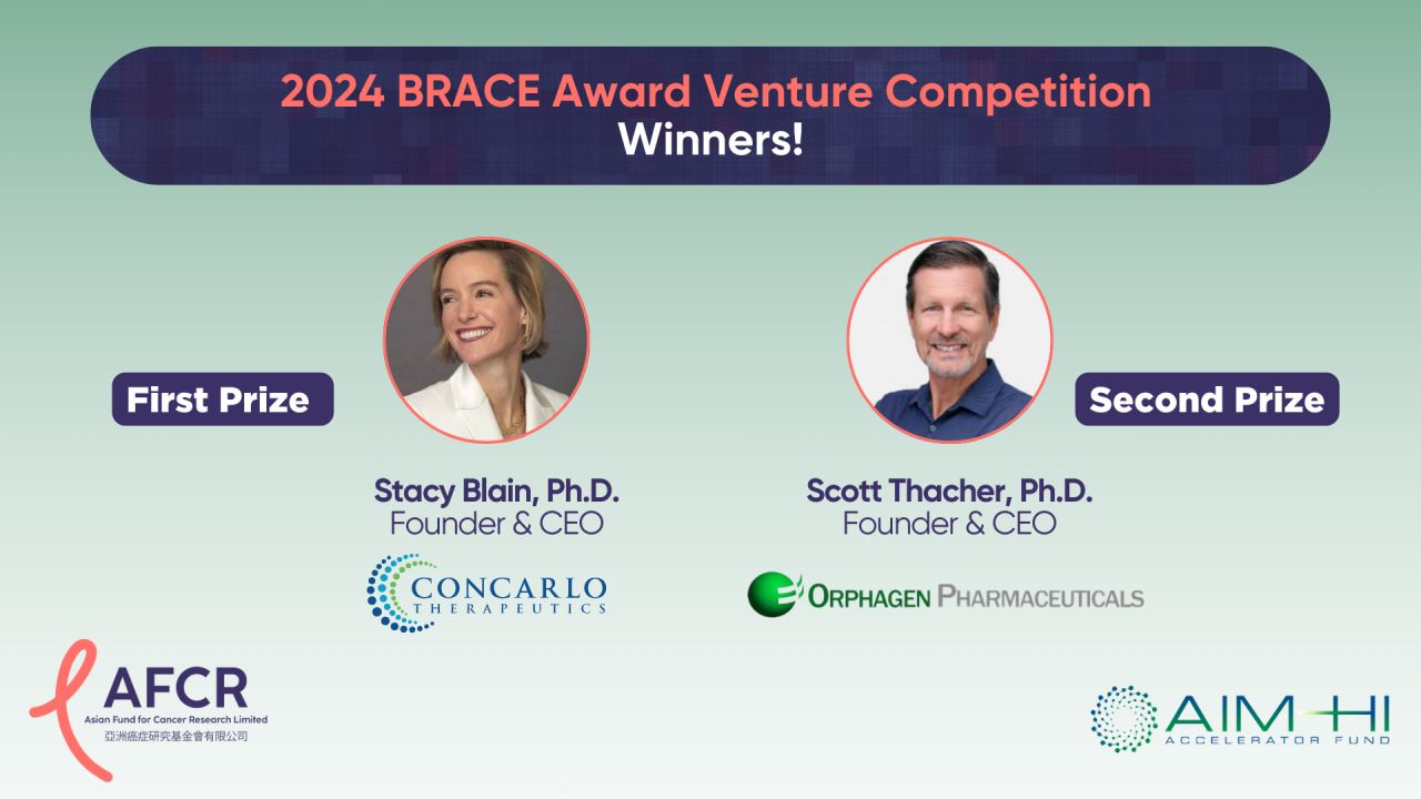 AFCR announces the winners of the 2024 BRACE Award Venture Competition