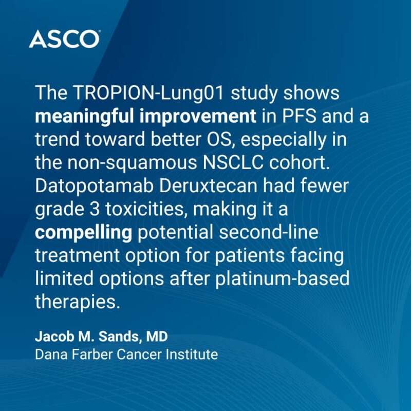 TROPION-Lung01 Presents Further Data on Dato-DXd for NSCLC at WCLC - ASCO