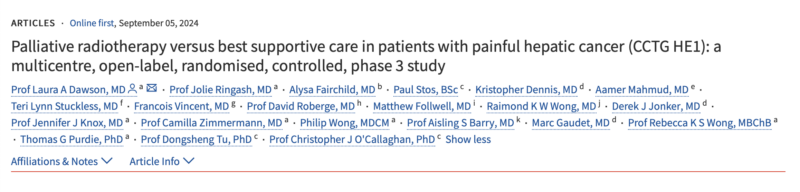 Single fraction RT as an effective palliative treatment for painful liver cancer