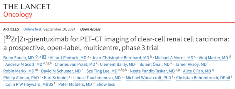 Zr-girentuximab for PET–CT imaging of clear-cell renal cell carcinoma