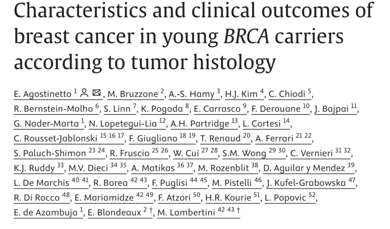 Guilherme Nader Marta: Global study on young BRCA carriers with breast cancer