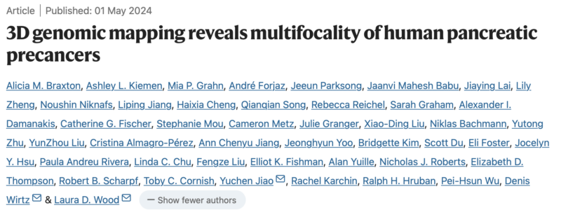 3D genomic mapping reveals multifocality of human pancreatic precancers