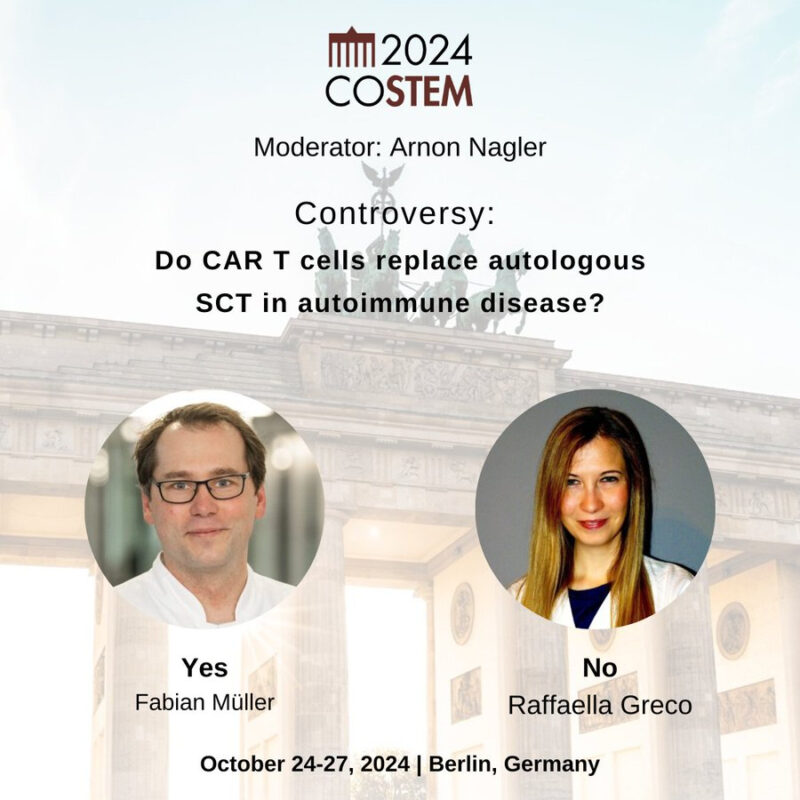 Do CAR T cells replace autologous SCT in autoimmune disease? - COSTEM Congress