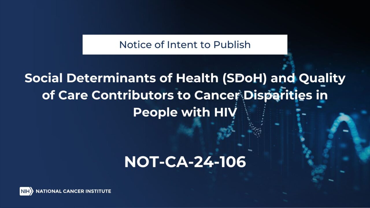 Addressing cancer disparities and inequalities for people with HIV – NCI Division of Cancer Control and Population Sciences