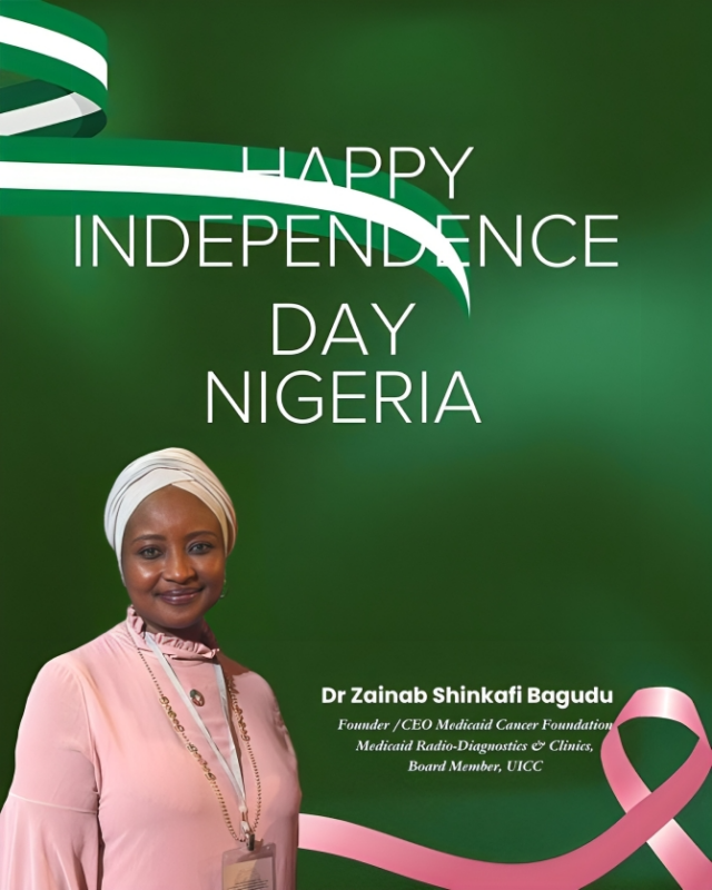 Zainab Shinkafi-Bagudu: The 1st of October marked the Nigerian Independence Day and opened up a month of Breast Cancer Awareness