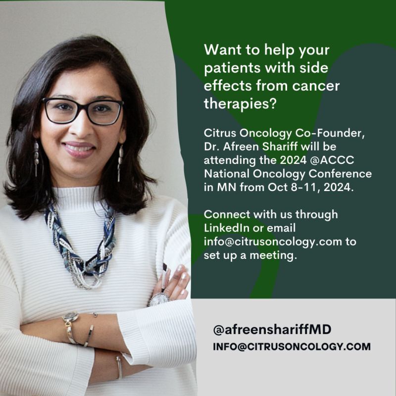 Transforming Cancer Care MD-MD Consults and AI Solutions with Afreen Shariff - Citrus Oncology