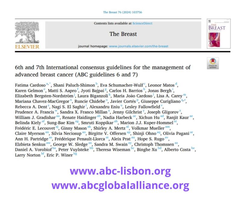 How to best manage patients with advanced breast cancer - ABC Global Alliance