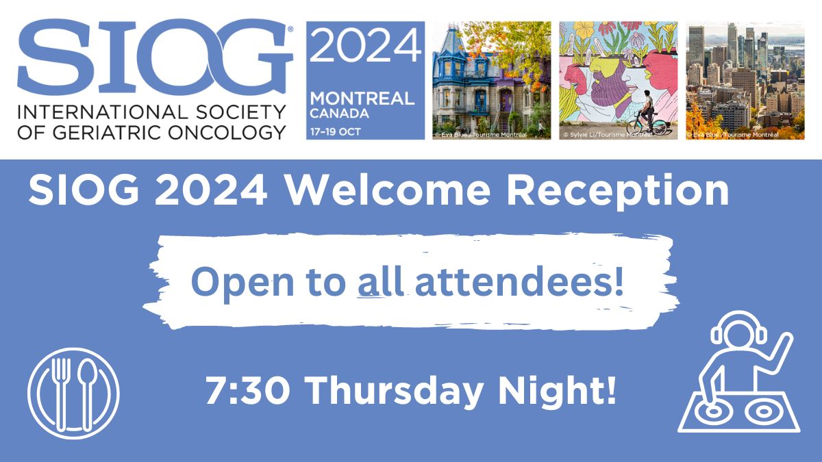 Don’t miss the SIOG2024 Welcome Reception