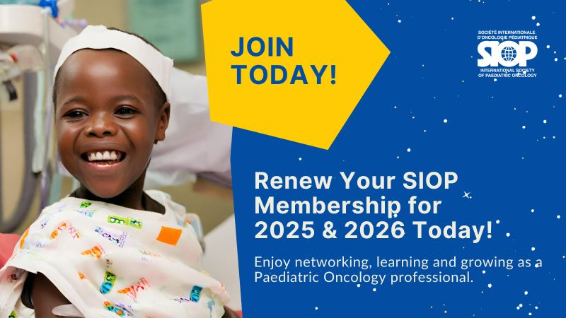 Be part of the global effort to improve childhood cancer care – SIOP International