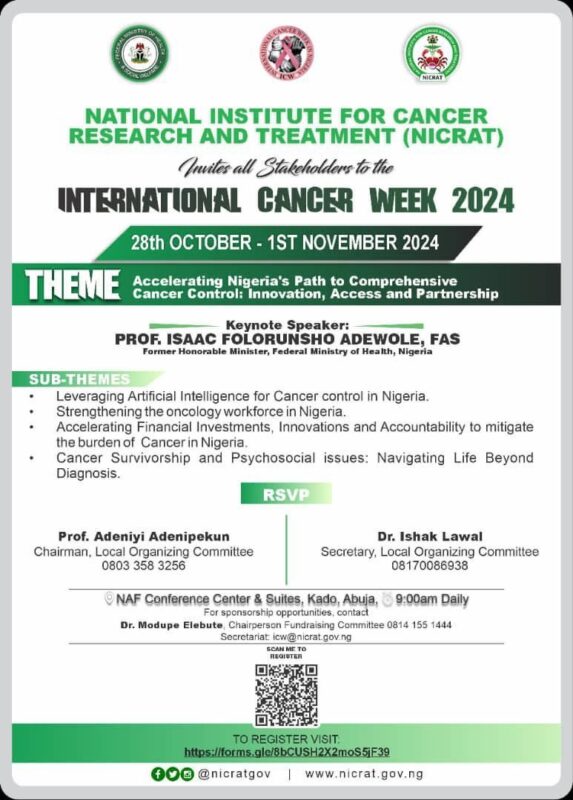 Michael Erhayamen: Looking forward to International Cancer Week 2024 in Abuja