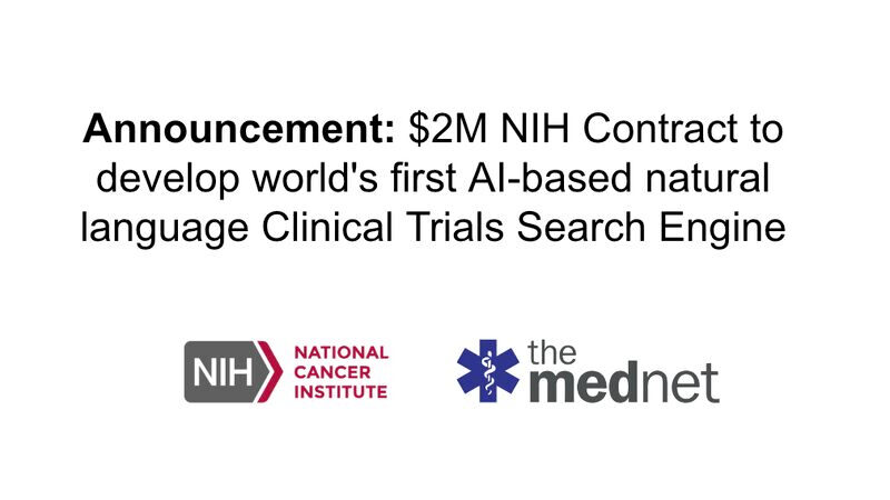 The Mednet Secured a $2M Contract from NCI for AI-Driven Clinical Trial Platform