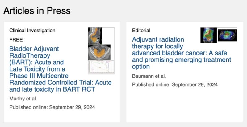 Vedang Murthy presented results of the phase III BART trial at ASTRO24