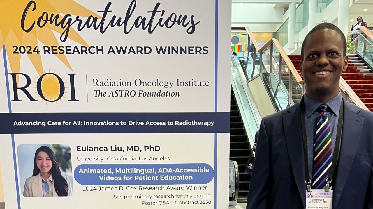 Shearwood McClelland III: Grateful to Radiation Oncology Institute for recognizing our Navigator-Assisted Hypofractionation program