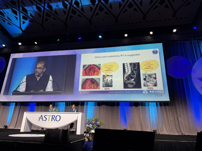 Vedang Murthy presented results of the phase III BART trial at ASTRO24