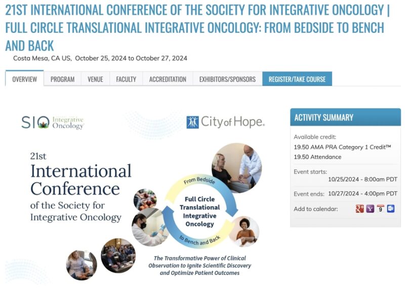 Society for Integrative Oncology