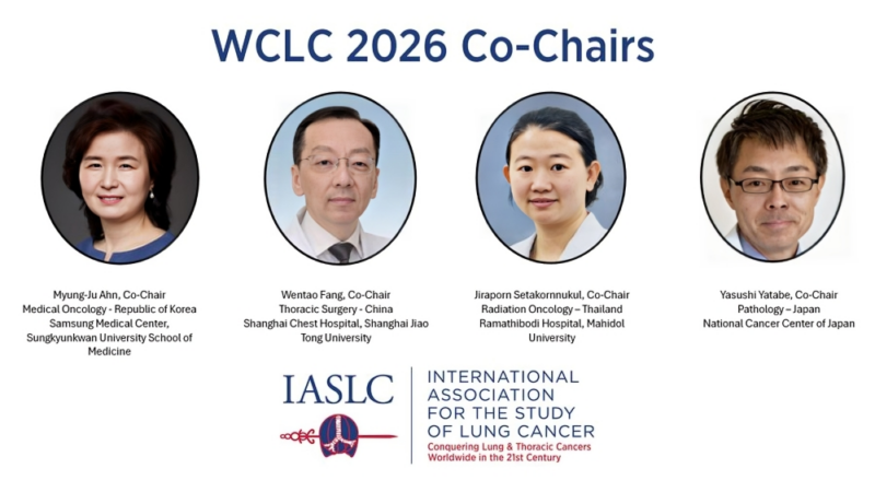 The IASLC named four thoracic oncology experts to co-chair the WCLC26