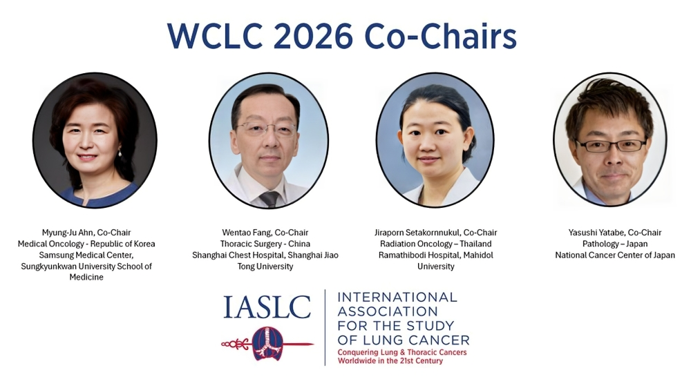 The IASLC named four thoracic oncology experts to co-chair the WCLC26