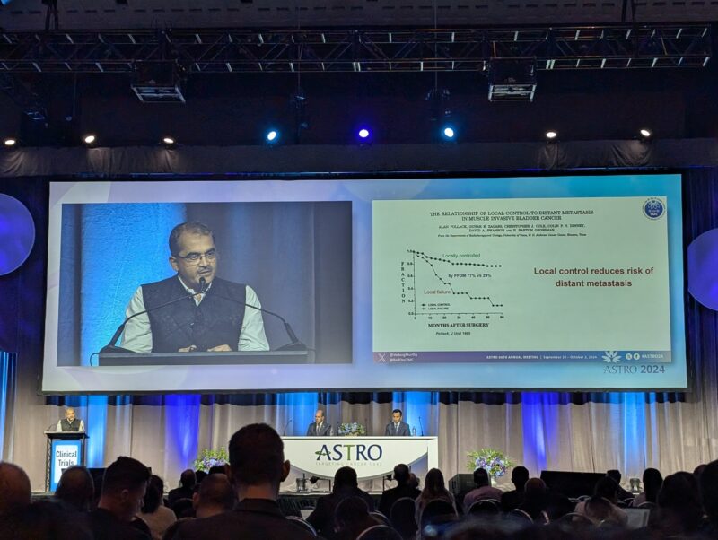 Vedang Murthy presented results of the phase III BART trial at ASTRO24