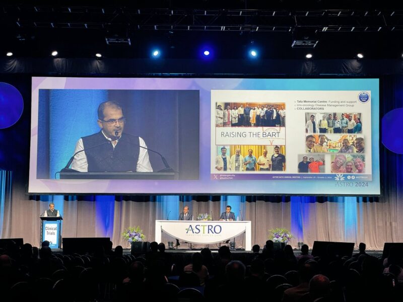 Vedang Murthy presented results of the phase III BART trial at ASTRO24