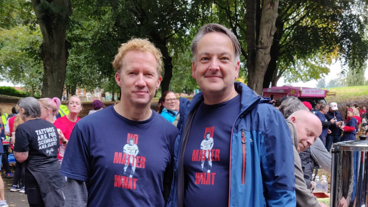 Great to be joined by MP Andrew Ranger at Wales’ first-ever Terry Fox Run – ICR