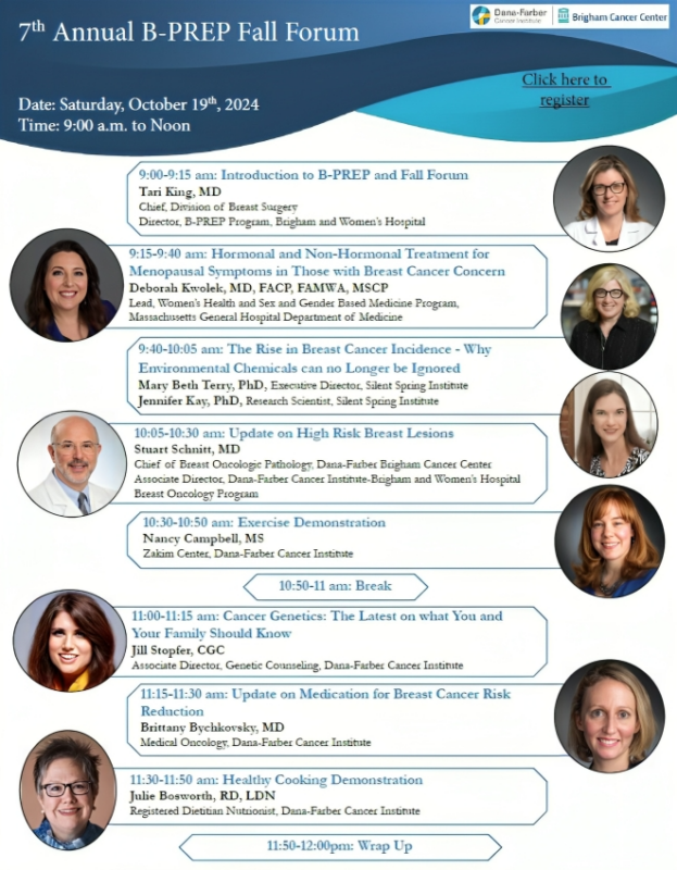 The 7th Annual B-PREP Patient Forum - Dana-Farber’s Breast Oncology Center