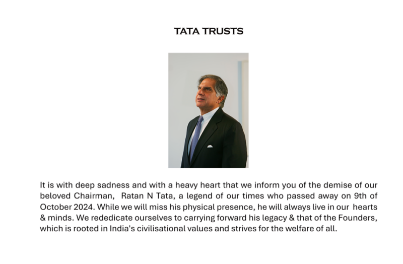 Gaurav Narula: So many eulogies to Ratan Tata’s life and legacy