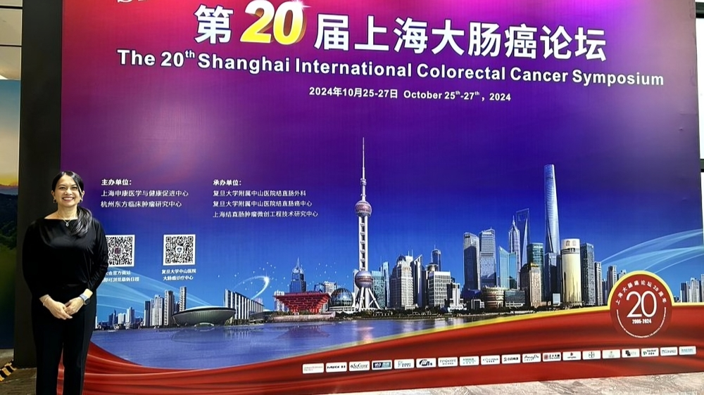 Cathy Eng at the 20th Annual Shanghai International Colorectal Cancer Symposium