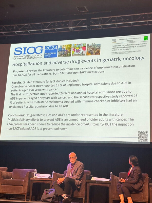 Wiebke Rösler: Kristen Haase on lack of data for ADE in older cancer patients at SIOG2024