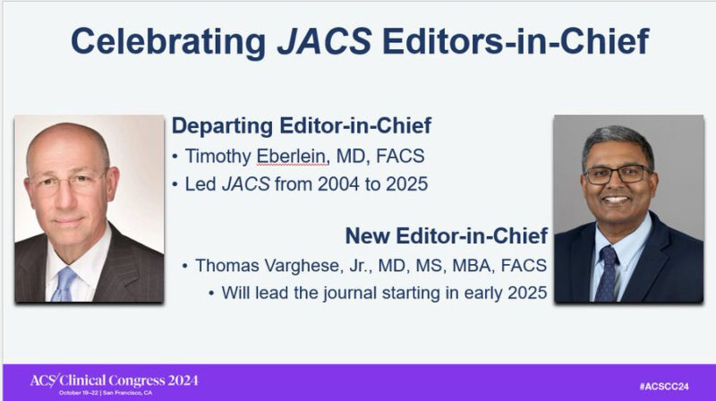 Thomas Varghese Jr. to Lead the Journal of the American College of Surgeons in early 2025