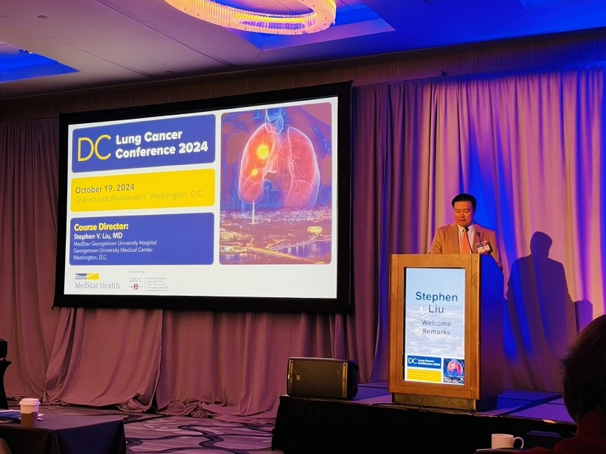 Christian Rolfo: Starting the DC Lung 2024 with the welcome by Stephen V Liu