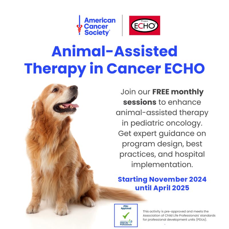 Animal-Assisted Therapy in Cancer program by ACS and ECHO