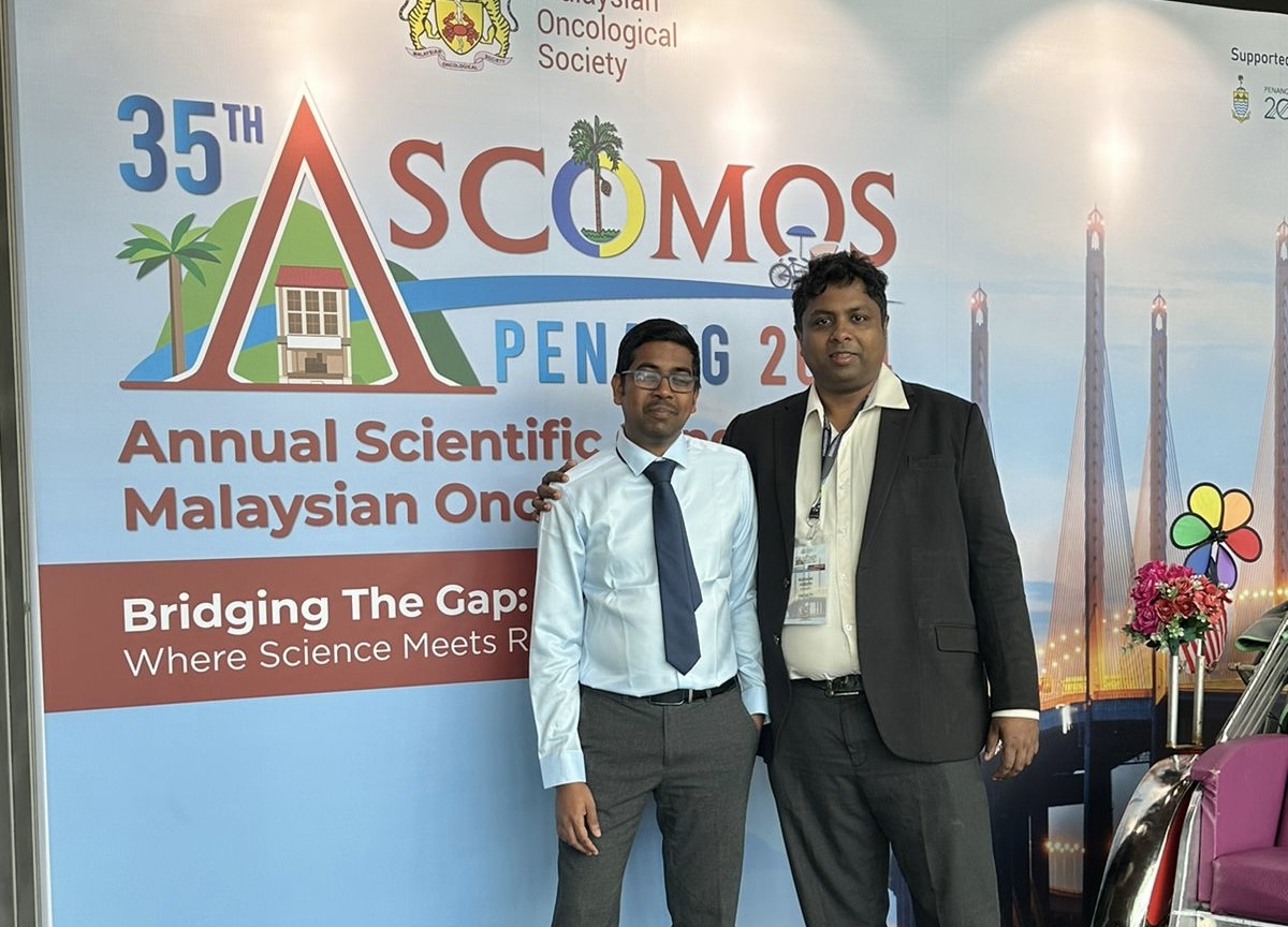 Nuradh Joseph: Honoured to speak on bladder cancer and radiotherapy related research at ASCOMOS2024