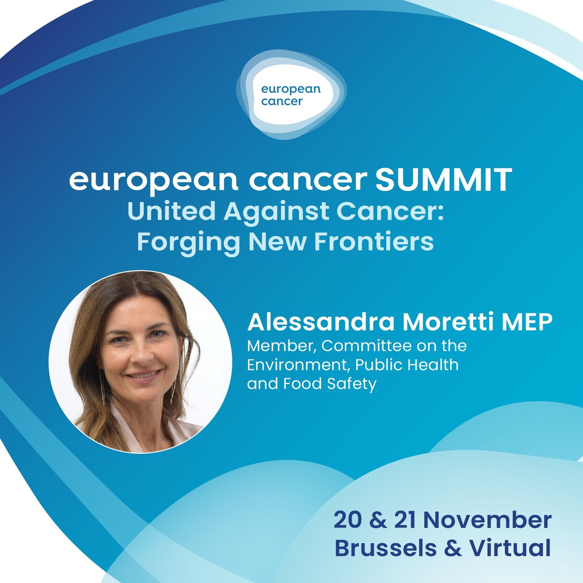 Don’t miss presentations by Alessandra Moretti at the European Cancer Summit