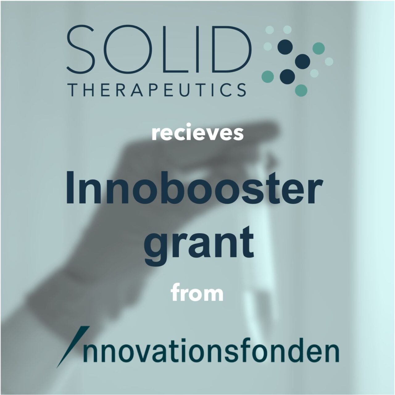 SOLID Therapeutics receives Innobooster grant