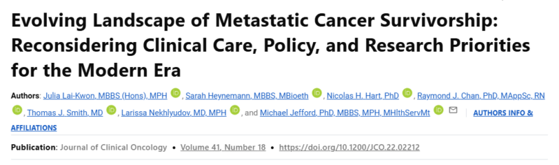 Evolving Landscape of Metastatic Cancer Survivorship