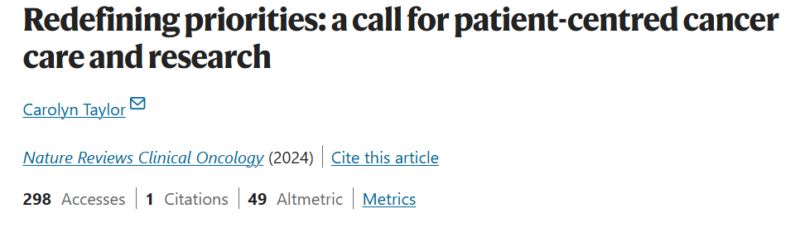 Adrian Pogacian: Reassessing priorities in cancer care through the voice of communities