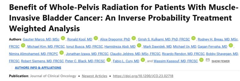 Yüksel Ürün: Whole-pelvis radiation therapy in muscle-invasive bladder cancer