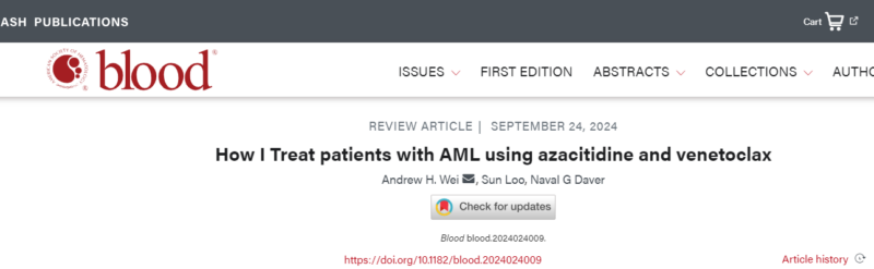 Syed Ali Abutalib: How I Treat patients with AML using azacitidine and venetoclax