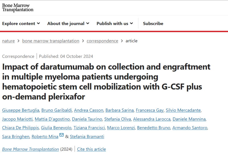 Myeloma Paper of the Day, October 6th, suggested by Robert Orlowski