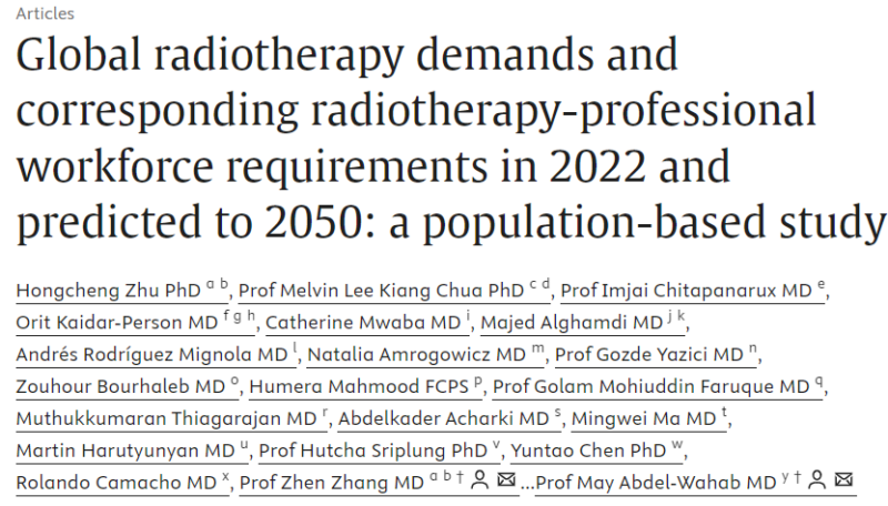 Melvin L.K. Chua: The massive disparities in global radiotherapy demands