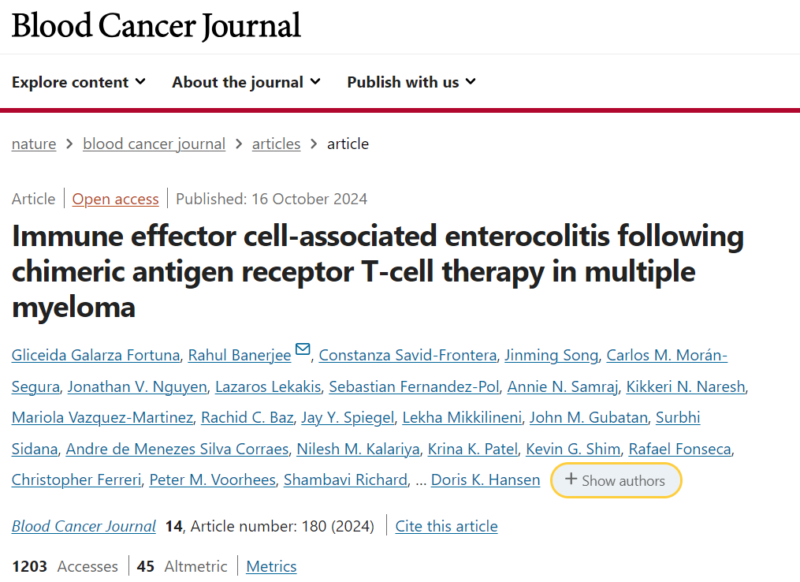 Myeloma Paper of the Day, October 19th, suggested by Robert Orlowski