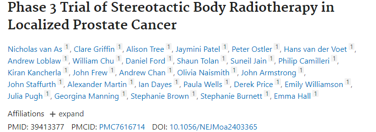 Nicholas van As: Delighted to share the results of PACE B trial