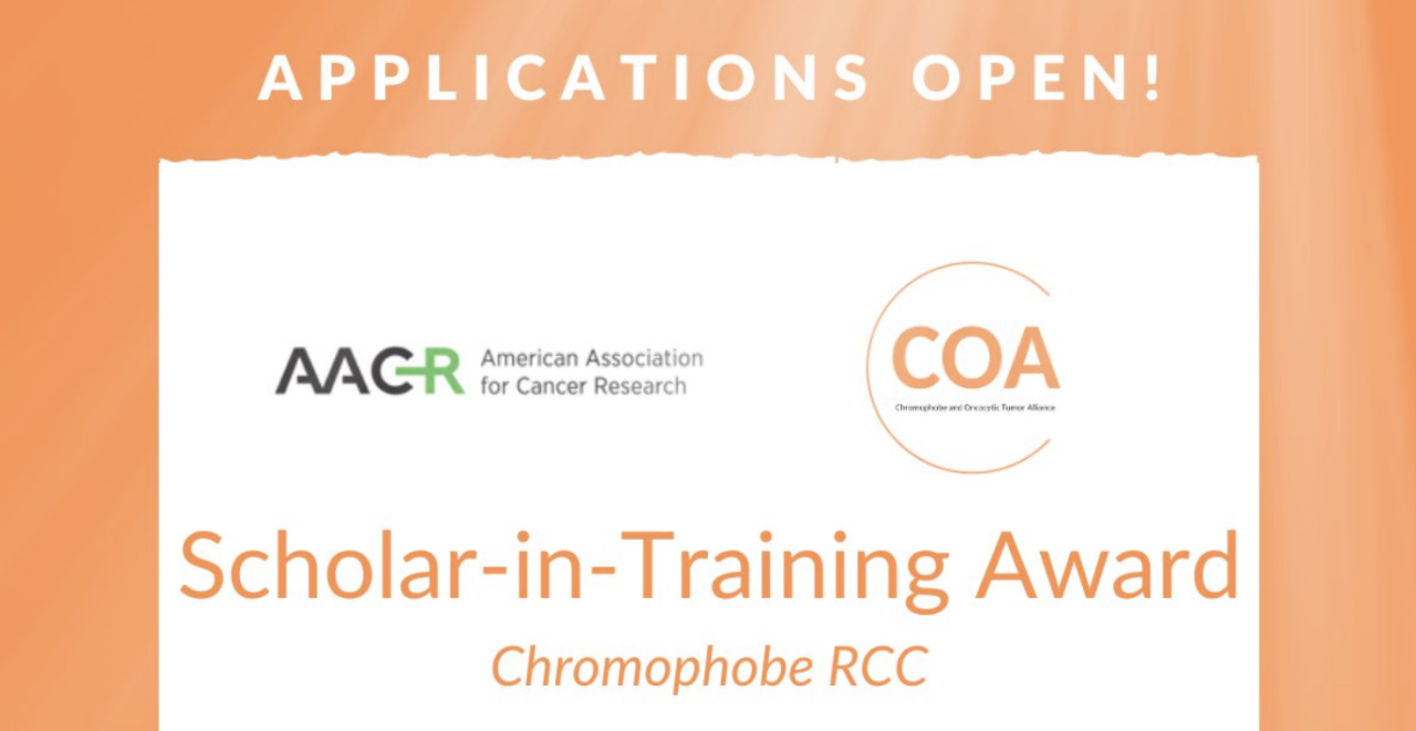 Chromophobe and Oncocytic Tumor Alliance announced collaboration with AACR to support early-career researchers in kidney cancer