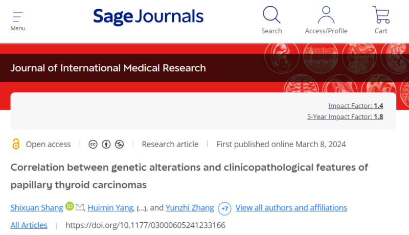 Correlation Between Genetic Alterations and Clinicopathological Features of Papillary Thyroid Carcinomas