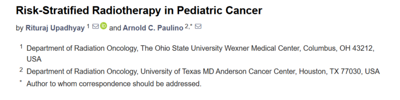 Pediatric Cancers