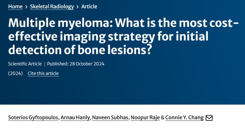 Myeloma Paper of the Day, October 29th, suggested by Robert Orlowski