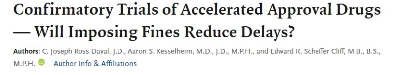 Exploring Fines as a Solution to Delays in FDA Drugs Approval Trails