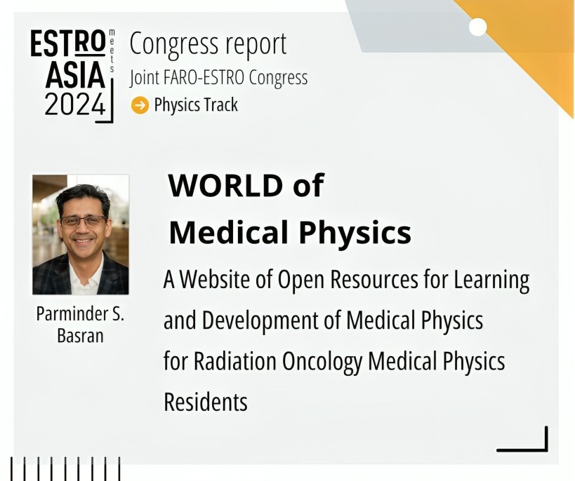 New open access resource platform for medical physics trainees by ESTRO