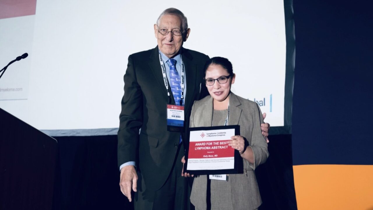 Kelly Meza: Grateful to receive recognition as Best Lymphoma Abstract at the Leukemia, Lymphoma and Myeloma Congress