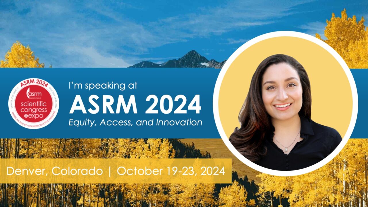 Kimia Sorouri: Excited to be speaking at ASRM24